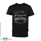 T-Shirt mit V-Ausschnitt – Die Evolution des Menschen