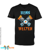 T-Shirt mit V-Ausschnitt - Logo fett